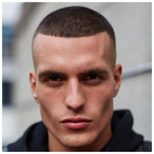 Прическа по бокам налысо. Для коротких волос