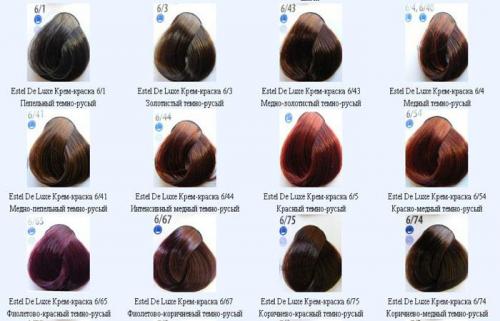 Краска для волос estel O: как выбрать правильный оттенок для вашей кожи 05