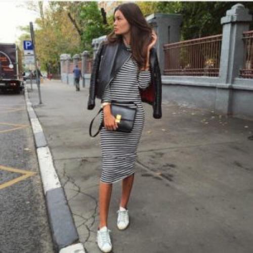 Как сочетать платье midi с ботильонами. С чем сочетать платье миди для удачного образа