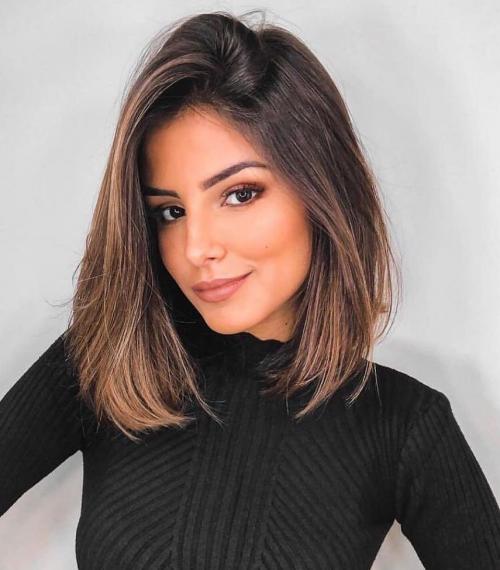 Как уложить прямые волосы. 20 лучших летних причесок для прямых волос средней длины