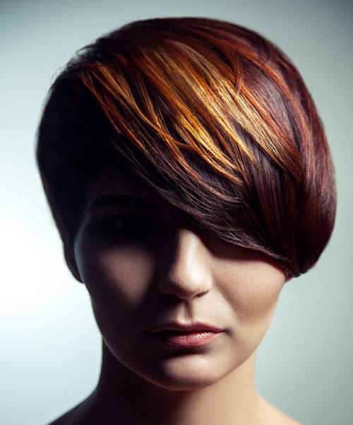 Какие современные технологии окрашивания подходят для коротких волос. Модные техники окрашивания на короткие волосы