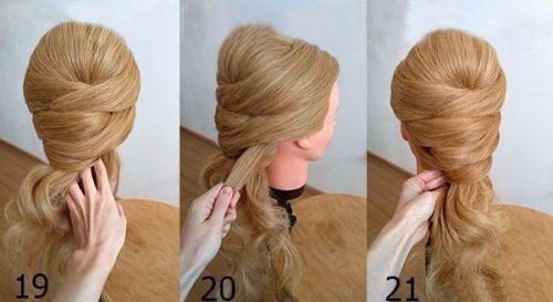 Вечерняя прическа, которая подойдёт для волос практически любой длины. 07 Вечерняя прическа, которая подойдёт для волос практически любой длины. 07