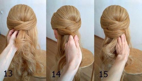 Вечерняя прическа, которая подойдёт для волос практически любой длины. 05 Вечерняя прическа, которая подойдёт для волос практически любой длины. 05