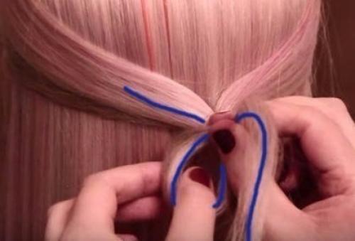 Праздничная коса с цветами? 01