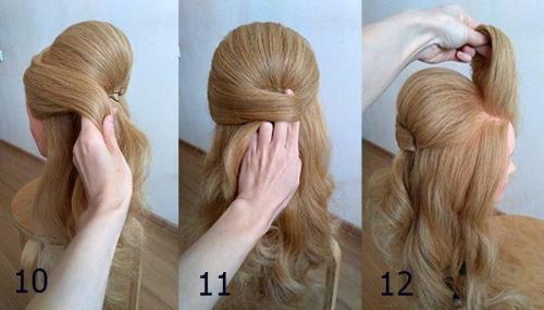 Вечерняя прическа, которая подойдёт для волос практически любой длины. 04 Вечерняя прическа, которая подойдёт для волос практически любой длины. 04