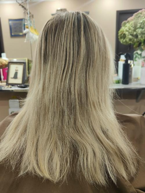 Выход из мелирование в тотал блонд. 01