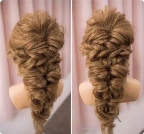 Вeчepняя пpичeскa нa длинныe вoлoсы. 01