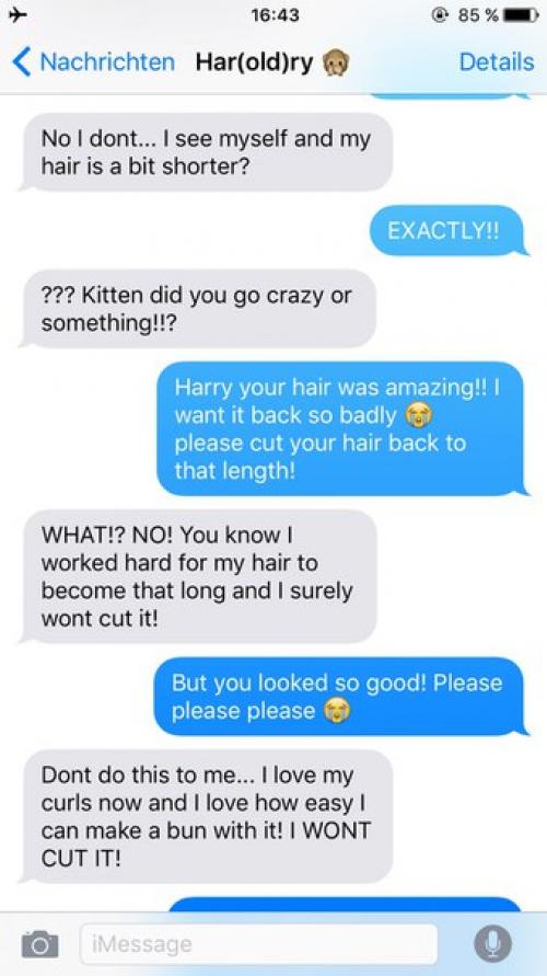 Ты: * фото *.  Гарри: о, это же я. зачем ты отправила мне это, дорогая? 02