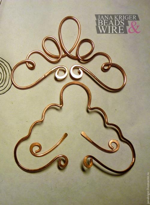 Гребень для волос. Мы делаем гребень для волос в технике Wire Wrap.