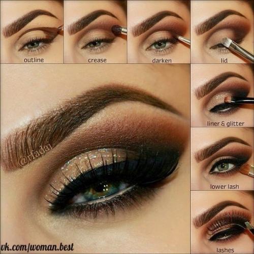 Пошаговые уроки вечернего макияжа глаз? 04