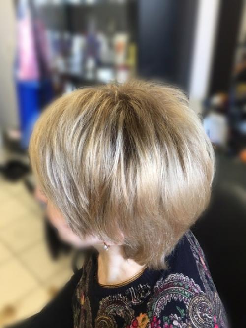 И кто сказал, что на короткие волосы нельзя сделать модное окрашивание! 04