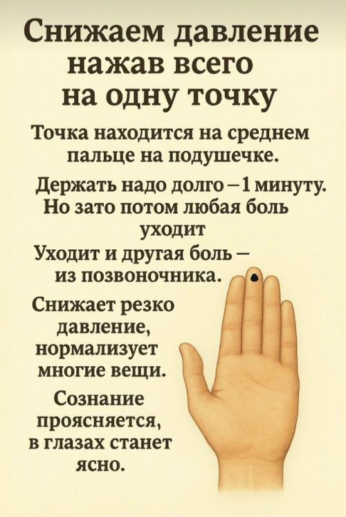 Простой способ быстро давление - без лишней суеты успокоить! 
