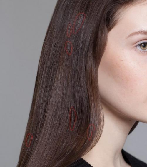 Ретушь волос. Ретушь волос имеет огромное значение в Beauty и Fashion съемке, поскольку каждая деталь должна быть идеальна. 06