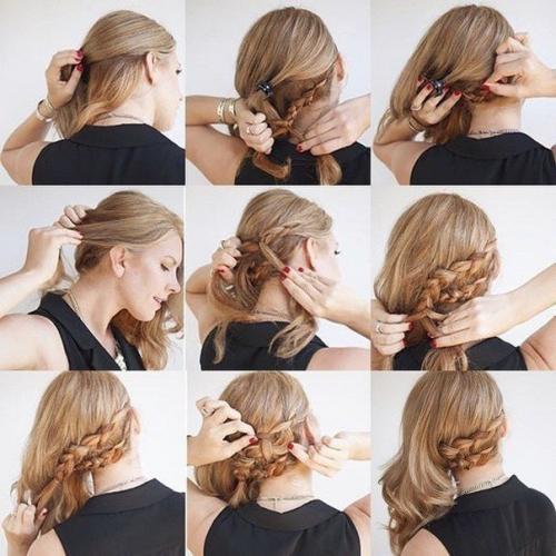 Уроки причесок с собранными волосами. 02