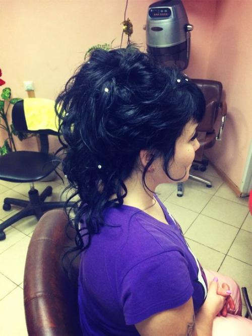 Готовимся к прекрасному вечеру прическа почти. 02