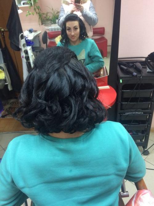 Готовимся к прекрасному вечеру прическа почти. 08