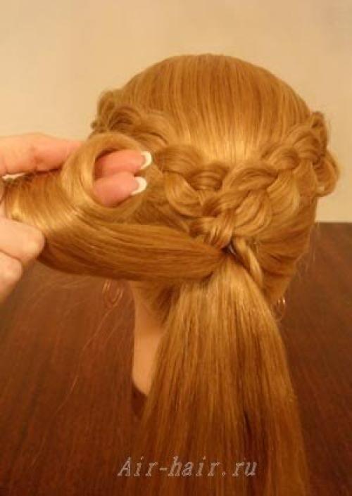 Фото урок прически с цветком. 04 Фото урок прически с цветком. 04