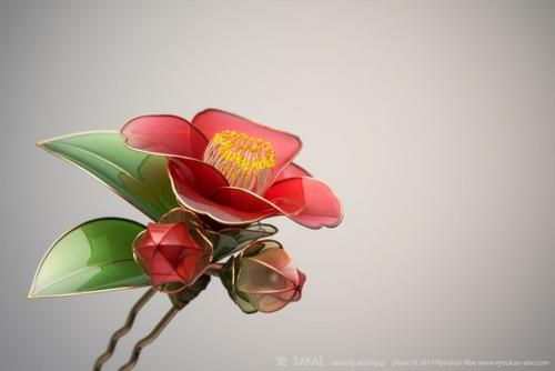 Канзаши - цветы из ткани. 08