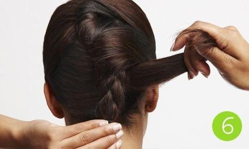 Объемный французский пучок. 05