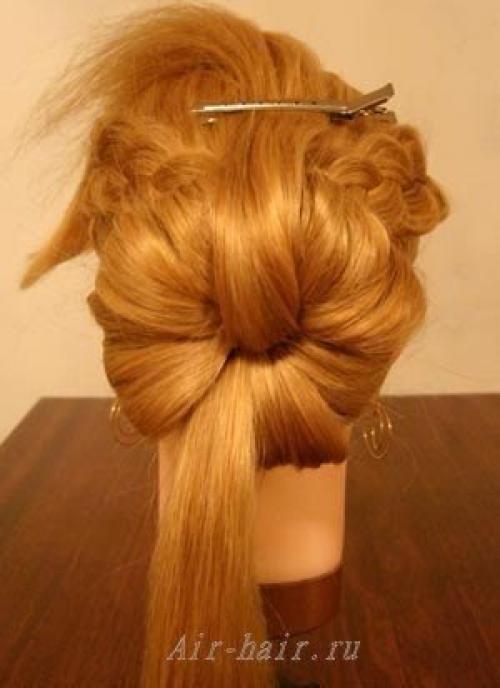 Фото урок прически с цветком. 06 Фото урок прически с цветком. 06