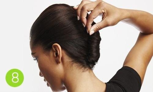 Объемный французский пучок. 07