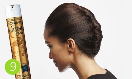 Объемный французский пучок. 08