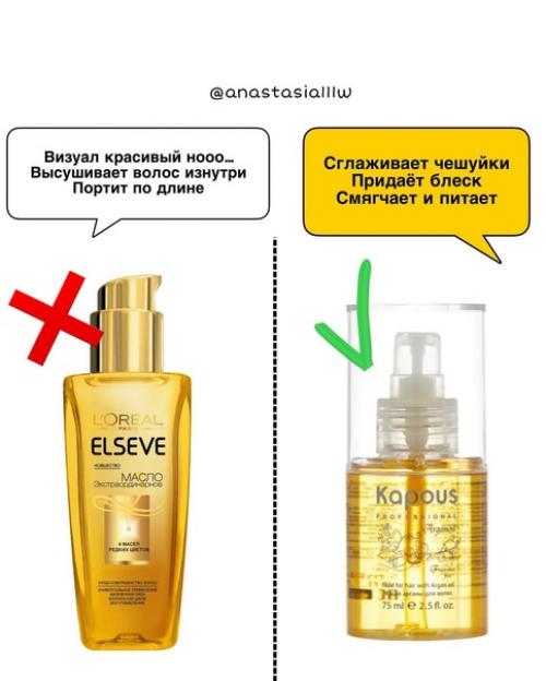 Масла для волос. 01