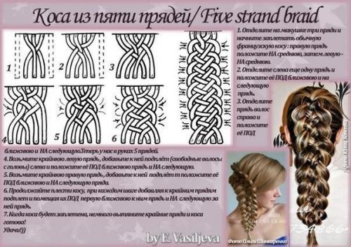 Учимся плести разные косы. 06