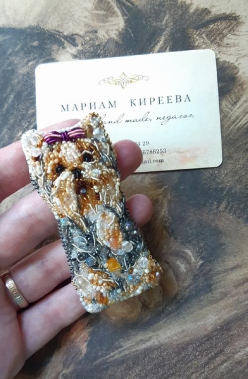 Мои собачули.  Иногда кажется, что я уже с закрытыми глазами вышью этих замечательных йориков, бишонов, шпицов. 04