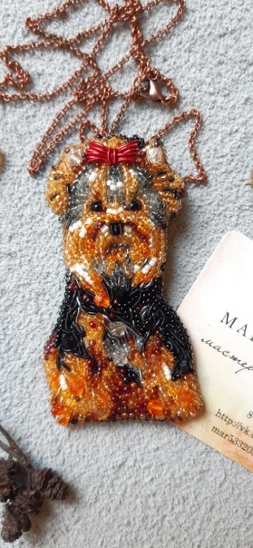 Мои собачули.  Иногда кажется, что я уже с закрытыми глазами вышью этих замечательных йориков, бишонов, шпицов. 06