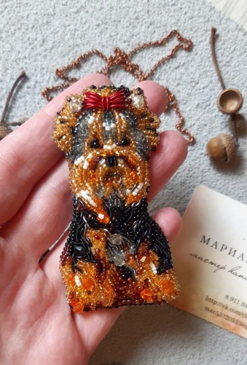 Мои собачули.  Иногда кажется, что я уже с закрытыми глазами вышью этих замечательных йориков, бишонов, шпицов. 07