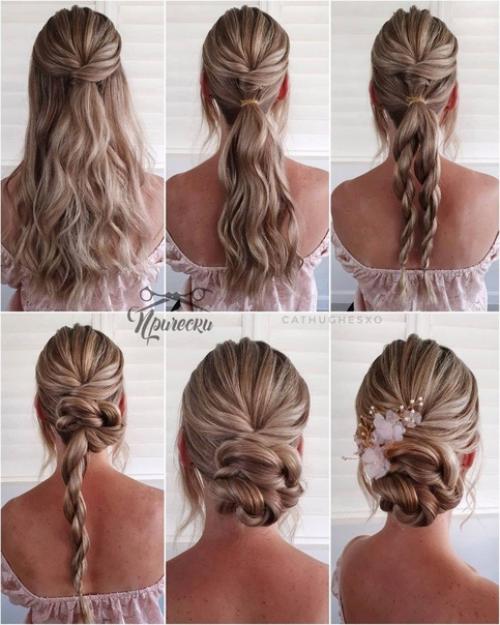 Иногда сделать вечернюю прическу самостоятельно гораздо проще, чем кажется на первый взгляд. 09