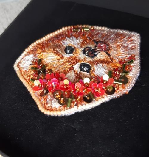 Мои собачули.  Иногда кажется, что я уже с закрытыми глазами вышью этих замечательных йориков, бишонов, шпицов. 09