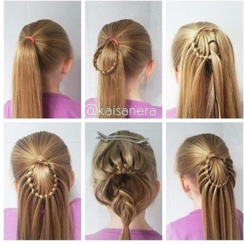 Легкая прическа на основе хвоста. 02