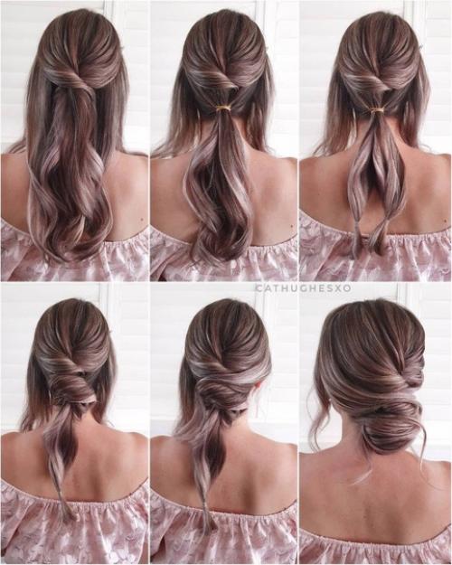 Иногда сделать вечернюю прическу самостоятельно гораздо проще, чем кажется на первый взгляд. 04