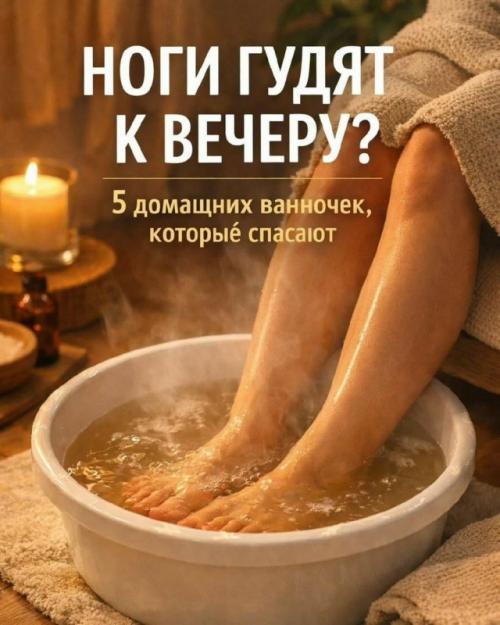 Ноги к вечеру гудят? 
