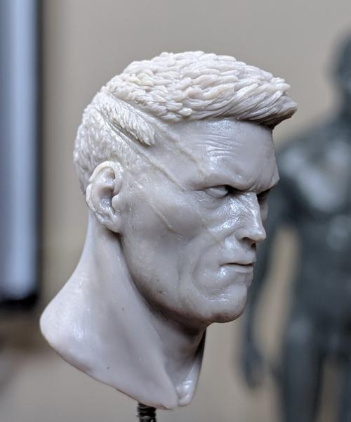 Год назад я делал этого варвара и вспомнил, что у меня где-то были фото процесса лепки его волос. 05