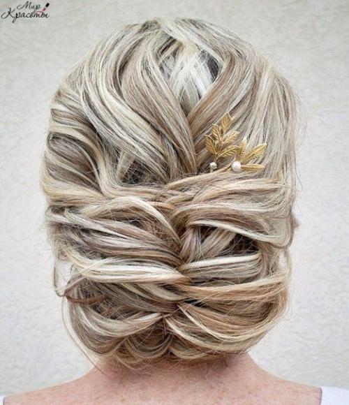 Оригинальные прически с подобранными волосами. 04