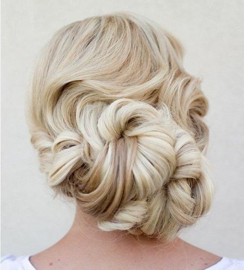 Оригинальные прически с подобранными волосами. 02