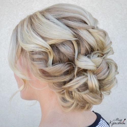 Оригинальные прически с подобранными волосами. 03