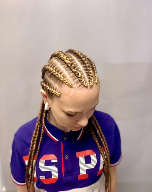 Брейды, сделанные исключительно из своих волос или с очень небольшим количеством канекалона имеют ряд преимуществ: 02 Брейды, сделанные исключительно из своих волос или с очень небольшим количеством канекалона имеют ряд преимуществ: 02