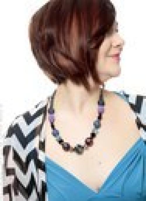 Модные версии боб для полных женщин. 01