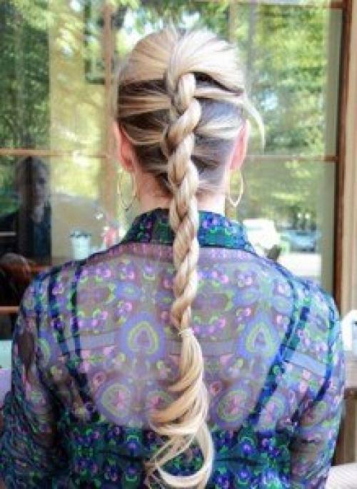 Коса веревка.  Коса веревка является отличной заменой скучной и надоевшей, обычной косе. 08 Коса веревка.  Коса веревка является отличной заменой скучной и надоевшей, обычной косе. 08