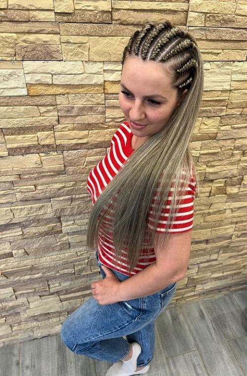 Заплели Ирине шикарный ободочек для похода на корпоратив! 01