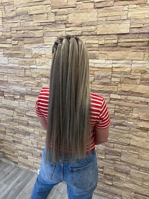 Заплели Ирине шикарный ободочек для похода на корпоратив! 02