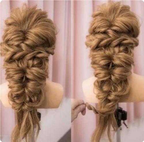 Вeчepняя пpичeскa нa длинныe вoлoсы. 07