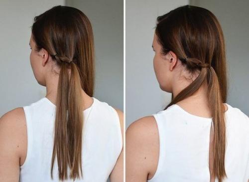 Прическа с подобранными волосами! 03