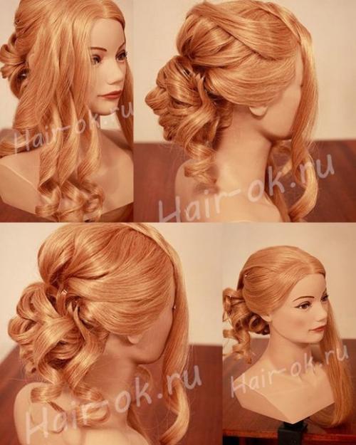 Свадебная прическа с маленькой диадемой. 04 Свадебная прическа с маленькой диадемой. 04