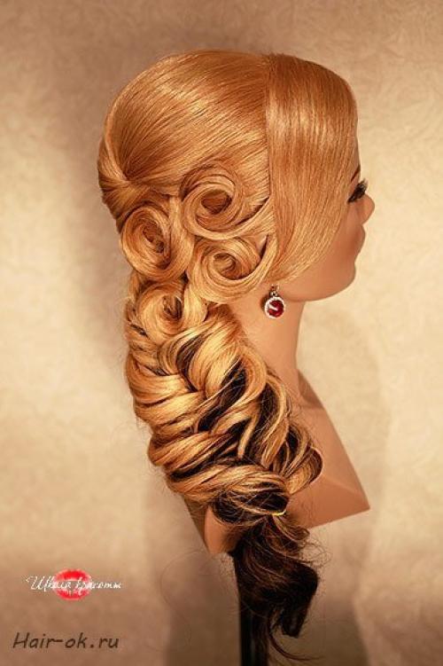 Модная коса колосок в греческом стиле? 01