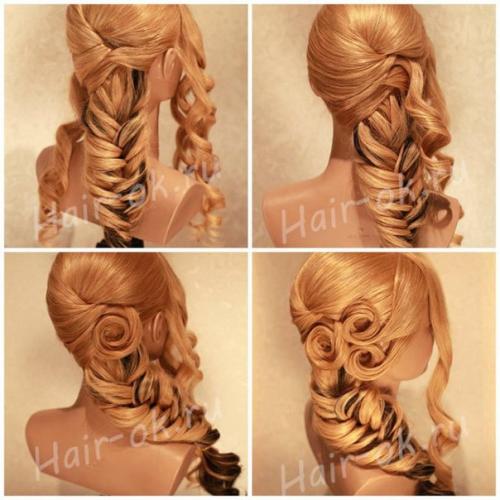 Модная коса колосок в греческом стиле? 05